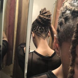 Under cut with line up and design.