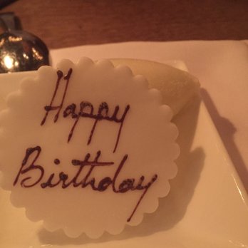 Buddakan - Birthday sign with sorbet - Chinese Near Me - New York, New York