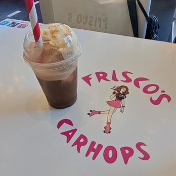 Frisco's Carhops - root beer float. Not bad. - American Near Me - Whittier, California