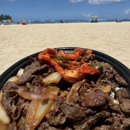 Bulgogi on the beach. Bulgogi on the beach.