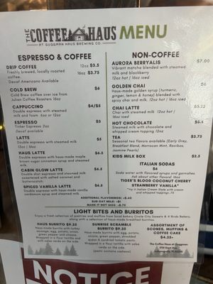 Menu photo 1 The Coffee Haus at Guggman Indianapolis, IN Menu photo 1 The Coffee Haus at Guggman Indianapolis, IN
