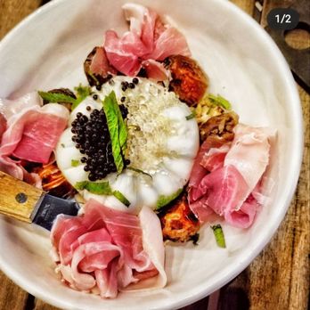 Pizzicletta - Burrata with dates and prosciutto - Pizza Near Me - Flagstaff, Arizona