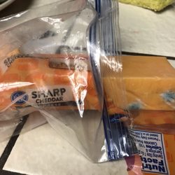 I ate moldy cheese, I bought last night. !! I got a terrible taste in my mouth that won't go away. Pissed !!!!
