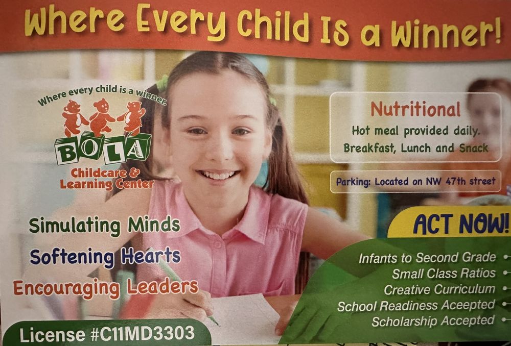 Bola Childcare & Learning Center - childcare center in Miami, FL