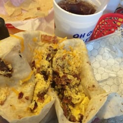 Fuzzy's Taco Shop - GIANT egg & bacon burritos