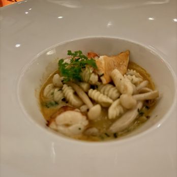 Ostra - Ricotta Gnocchetti Maine Lobster, Beech Mushrooms, Black Truffle - Seafood Near Me - Boston, Massachusetts Ostra - Ricotta Gnocchetti Maine Lobster, Beech Mushrooms, Black Truffle - Seafood Near Me - Boston, Massachusetts