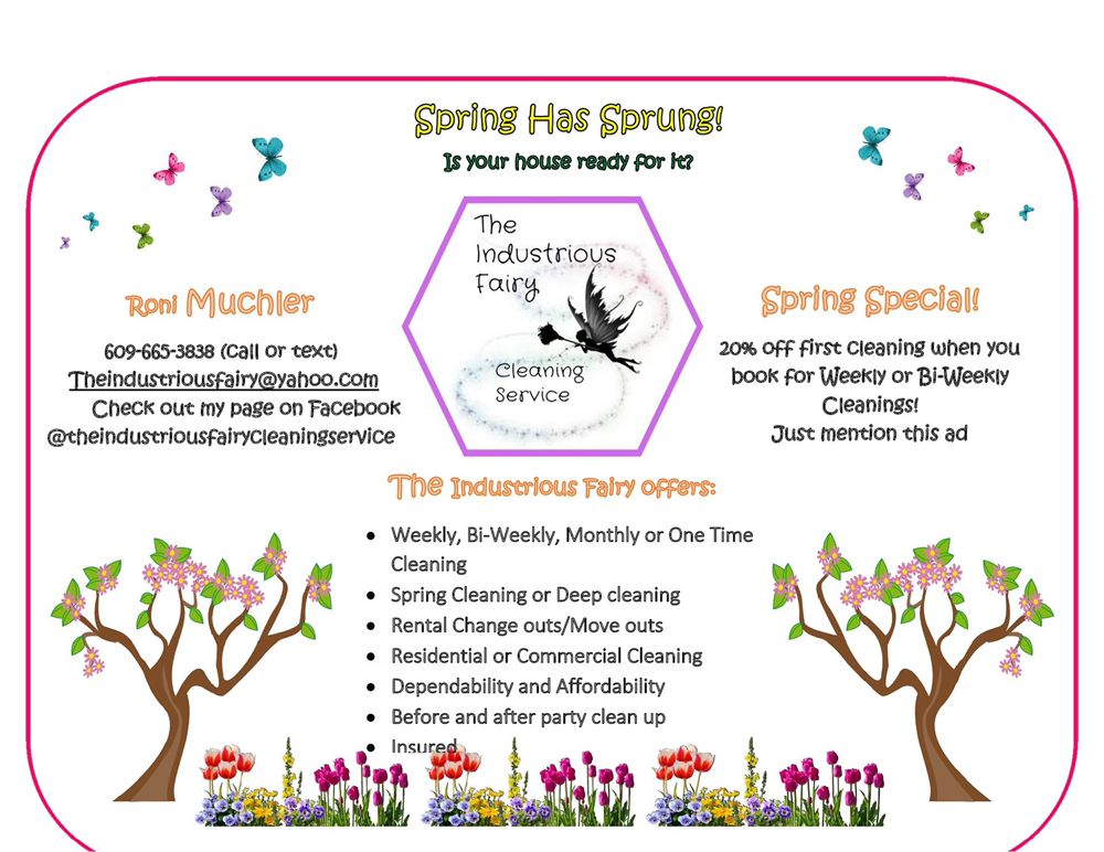 THE INDUSTRIOUS FAIRY CLEANING SERVICE Updated June 2024 Request a