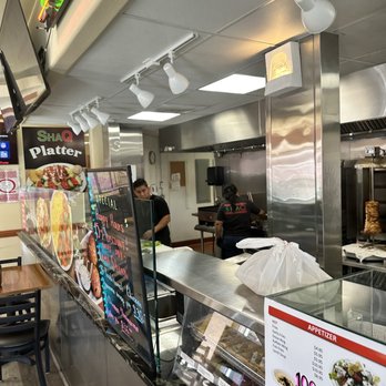 ShaQ - the interior of a fast food restaurant - Falafel Near Me - Santa Clara, California