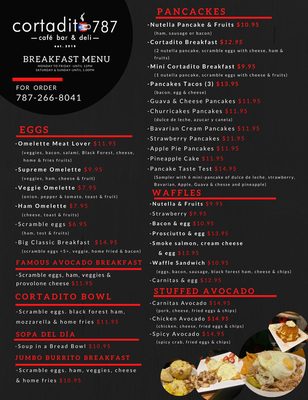 Menu photo 5 Cortadito 787 Humacao, PR