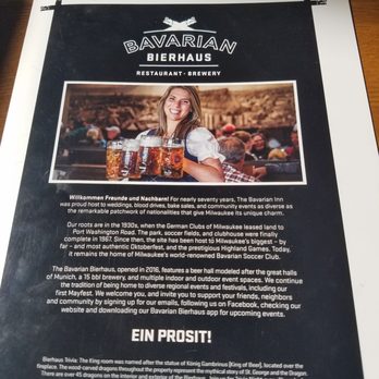 Bavarian Bierhaus - The menu - German Near Me - Glendale, Wisconsin