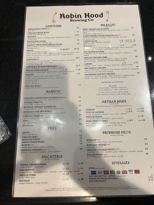 Menu photo 1 Robin Hood Brewing Bellefonte, PA