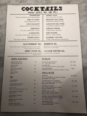 Menu photo 3 Madklubben Vesterbro Copenhagen, 84