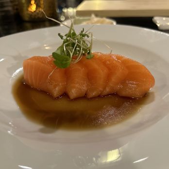 Komé - Salmon truffle ponzu - Sushi Bars Near Me - Dallas, Texas Komé - Salmon truffle ponzu - Sushi Bars Near Me - Dallas, Texas