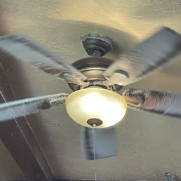 Burger & Brew- I love you. But PLEASE!!!! clean this fan!!