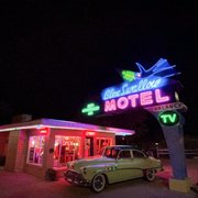 Photo of Blue Swallow Motel - Tucumcari, NM, United States. The front of the motel.