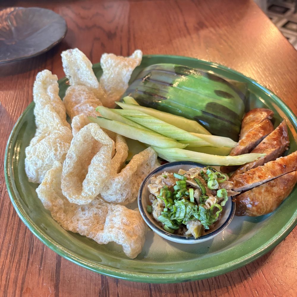 Pink Lotus Thai Restaurant - Grilled sausage and green chili dip - Thai Near Me - Atlanta, Georgia Pink Lotus Thai Restaurant - Grilled sausage and green chili dip - Thai Near Me - Atlanta, Georgia