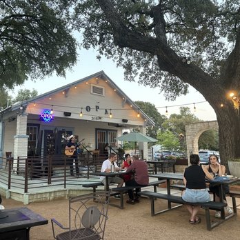 Opa! Greek Cafe - Outdoor Patio - Wine Bars Near Me - Austin, Texas