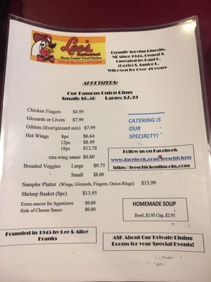 Menu photo 7 Lee's Chicken Restaurant Lincoln, NE Menu photo 7 Lee's Chicken Restaurant Lincoln, NE