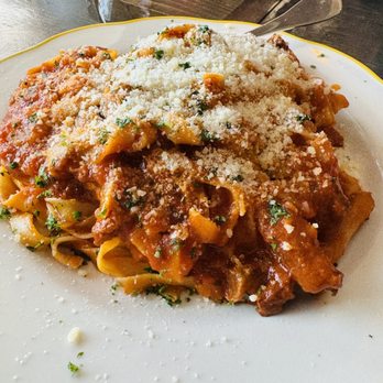 Trattoria Da Sofia - Pasta with Pork Ribs and Sausage (Sugo Pittinicchi) - Italian Near Me - San Diego, California