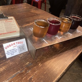 Urban Tree Cidery - Cider Flight - Beer, Wine & Spirits Near Me - Atlanta, Georgia Urban Tree Cidery - Cider Flight - Beer, Wine & Spirits Near Me - Atlanta, Georgia