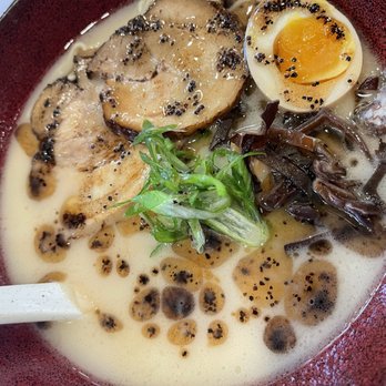 Shinmai Shokudo - Tonkatsu ramen with black garlic oil - Japanese Near Me - Cary, North Carolina Shinmai Shokudo - Tonkatsu ramen with black garlic oil - Japanese Near Me - Cary, North Carolina