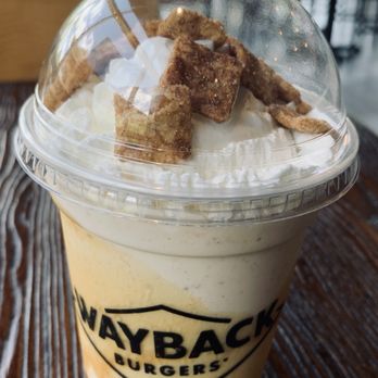 Wayback Burgers - CINNAMON TOAST CRUNCH MILKSHAKE - Burgers Near Me - Darien, Illinois