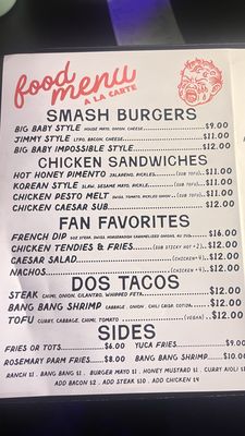 Menu photo 1 Cry Baby's Gainesville, FL
