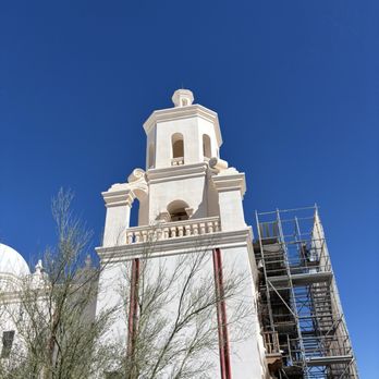 San Xavier Del Bac Mission - One of the standing towers - Churches Near Me - Tucson, Arizona San Xavier Del Bac Mission - One of the standing towers - Churches Near Me - Tucson, Arizona
