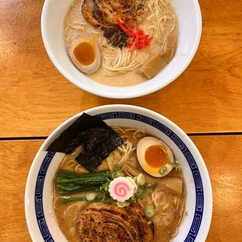 Menya Hosaki - Triple Threat (bottom) and Classic Tonkotsu (top) - Ramen Near Me - Washington, DC, District of Columbia Menya Hosaki - Triple Threat (bottom) and Classic Tonkotsu (top) - Ramen Near Me - Washington, DC, District of Columbia