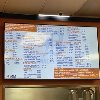 DMac & Wings - Updated menu 02/11/2026 (things got cheaper) - Chicken Wings Near Me - Mesa, Arizona