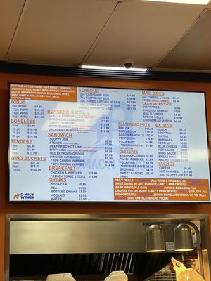 Menu photo 1 DMac & Wings Mesa, AZ