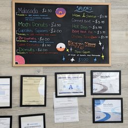 Note the Happy hour $1 donuts! Note the Happy hour $1 donuts!