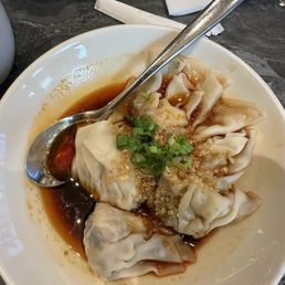 Kurobuta Pork Wonton in Chili Oil Kurobuta Pork Wonton in Chili Oil