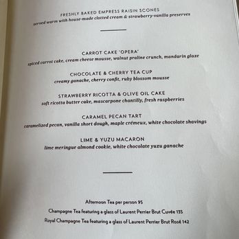 Tea at The Empress - Menu - Tea Rooms Near Me - Victoria, British Columbia Tea at The Empress - Menu - Tea Rooms Near Me - Victoria, British Columbia