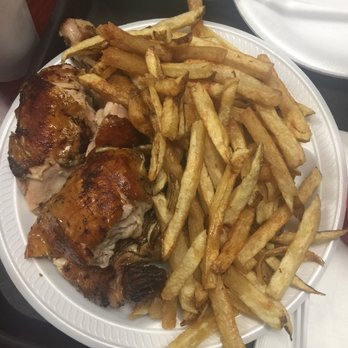 Pollo Ala Brasa - Half chicken and fries - Peruvian Near Me - Gardena, California