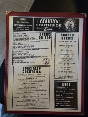 Menu photo 2 Southside Deli Carlisle, PA