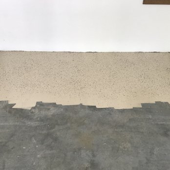 Napoli Paint Works - Started the coating of an Epoxy floor with flakes - Painters Near Me - Naples, Florida
