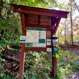 Info signs at the trailhead