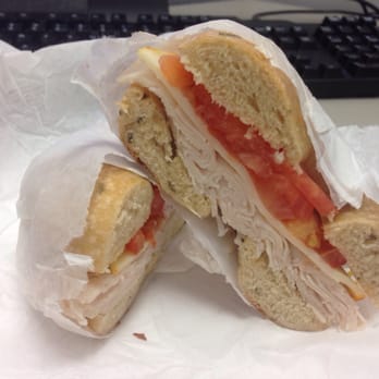 Bruegger's Bagels - Rosemary olive oil bagel sandwich. It's a limited time only bagel and I wait all year for it! - Breakfast & Brunch Near Me - Albany, New York