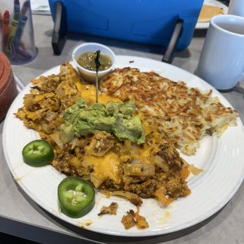 Peg's Glorified Ham n Eggs - Chorizo Scramble - Breakfast & Brunch Near Me - Henderson, Nevada Peg's Glorified Ham n Eggs - Chorizo Scramble - Breakfast & Brunch Near Me - Henderson, Nevada