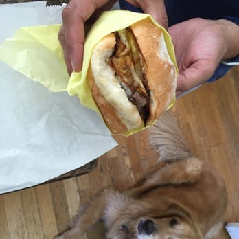 Andies Cafe - The massive brunch burger. AMAZING!!! Even the golden approves :) - American Near Me - Napa, California Andies Cafe - The massive brunch burger. AMAZING!!! Even the golden approves :) - American Near Me - Napa, California