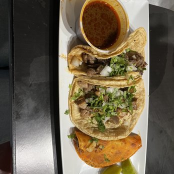 The Happy Taco - three tacos on a plate - Mexican Near Me - Acworth, Georgia The Happy Taco - three tacos on a plate - Mexican Near Me - Acworth, Georgia