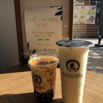 Boba Bliss - Jasmine milk tea (oat milk) an cream d brûlée - Bubble Tea Near Me - Mountain View, California Boba Bliss - Jasmine milk tea (oat milk) an cream d brûlée - Bubble Tea Near Me - Mountain View, California