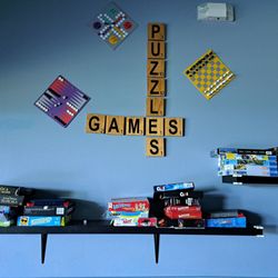 Johnson Ranch Sports Club - Kids Club inside South location has board games and puzzles.