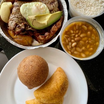 Latin Bakery Restaurant - Bandeja paisa, beef empanadas, buñuelo - Bakeries Near Me - Flushing, New York