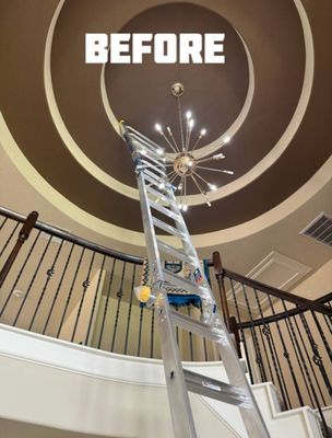 Household repairs - This a few repairs I’ve done. Light fixture replacement, changing outlets, interior painting, ceiling repair.