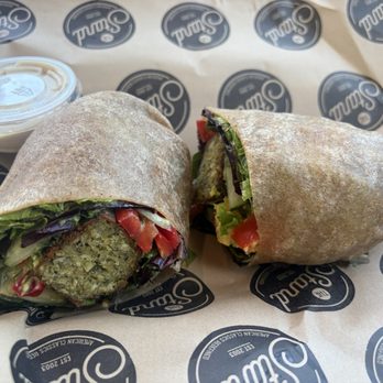 The Stand - American Classics Redefined - Falafel wrap (vegan) - New American Near Me - San Juan Capistrano, California