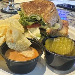 On The Vine Craft Beer and Wine - Caprese Sandwich w/ house sauce (side of chips & pickles)