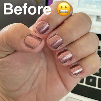 Acryliq Nails - Before: scraggly, short, sad. - Nail Salons Near Me - Canoga Park, California