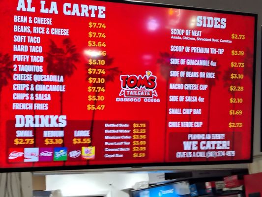 Menu photo 3 Tom's Tailgate La Mirada, CA Menu photo 3 Tom's Tailgate La Mirada, CA